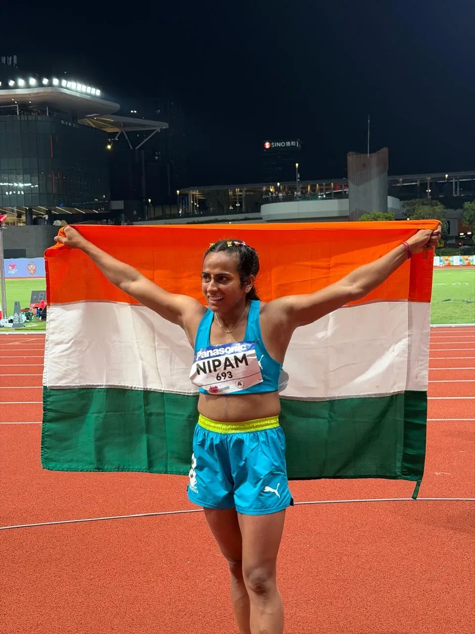 Nipam wins 100m bronze at U20 Asian Athletics in Hong Kong