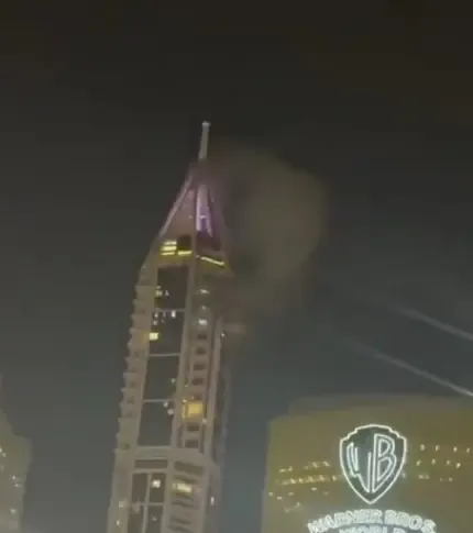 UAE Air Defense Successfully Stops Iranian Missiles: Debris Hits Dubai Marina Tower