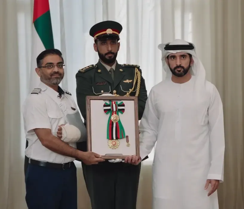 UAE honours flydubai Captain Smit Machchhar with Order of Zayed II for cockpit bravery