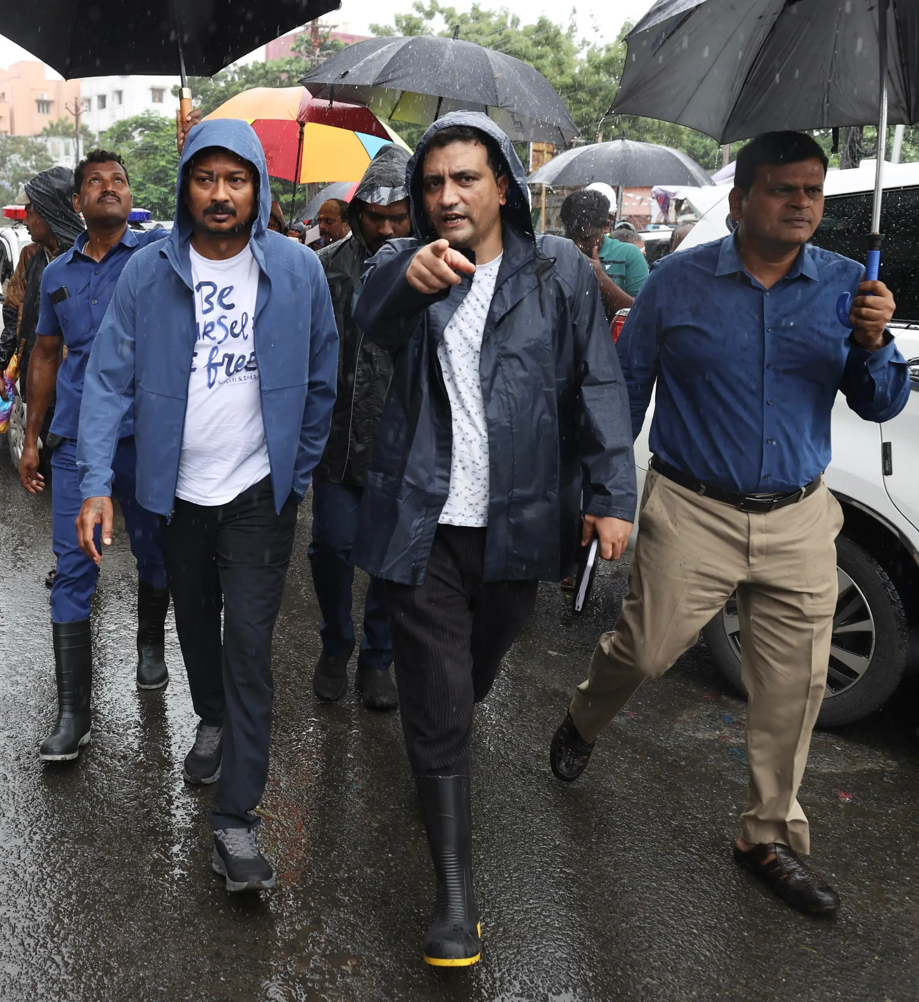 Did Udhayanidhi Stalin Surprise Inspect Flood Relief Centres in Chennai?