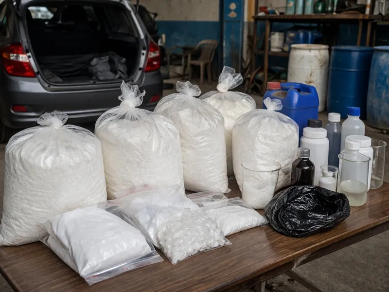 Ujjain Police Uncover Drug Operation, Seize 75 kg Chemical Powder