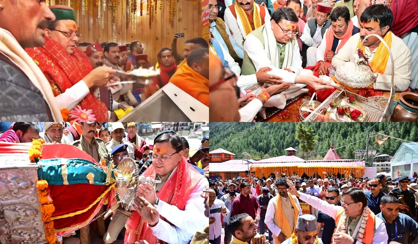 Did U’Khand CM Offer Prayers at Gangotri and Yamunotri Dhams as Char Dham Yatra Commences?