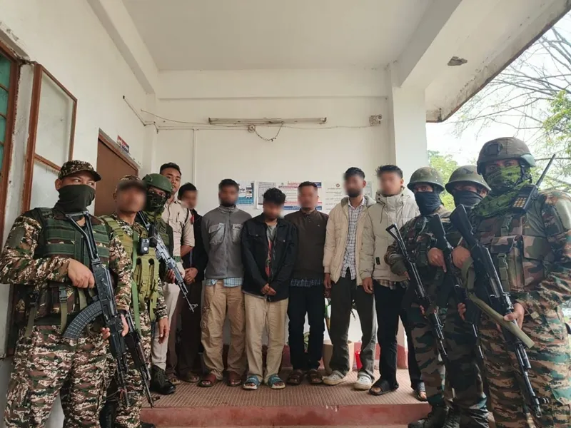 ULFA(I) cadre, 10 OGWs held in Upper Assam joint Army-Police ops