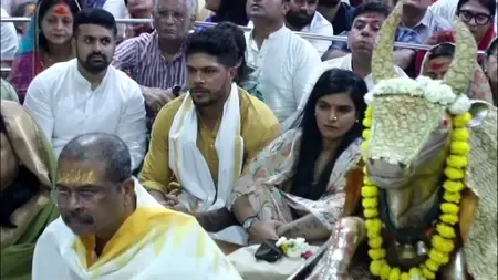 Umesh Yadav and Wife Attend Bhasma Aarti at Mahakaleshwar Temple