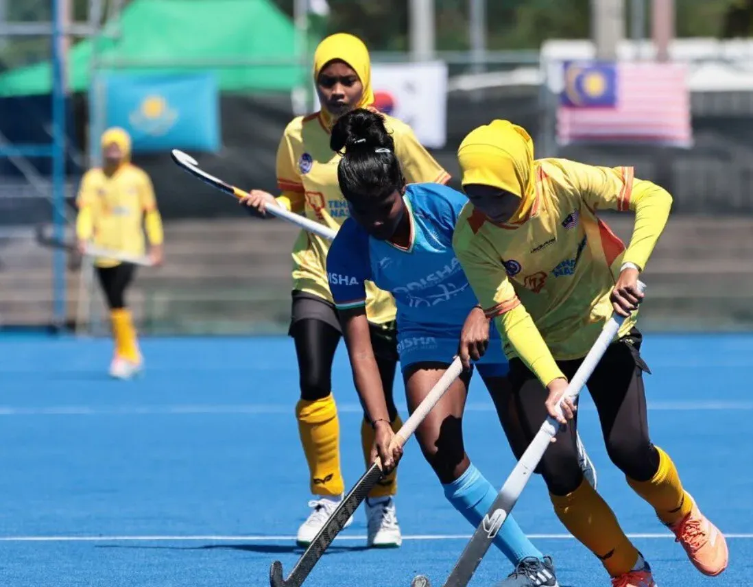 अंडर-18 विमेंस हॉकी एशिया कप 2026: भारत ने मलेशिया को 2-1 से हराया, नौशीन नाज ने दागे दोनों गोल
