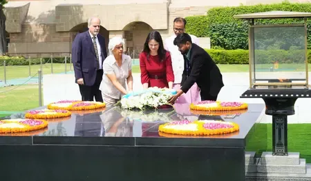 UNGA President Baerbock pays homage to Gandhi at Rajghat, meets Jaishankar