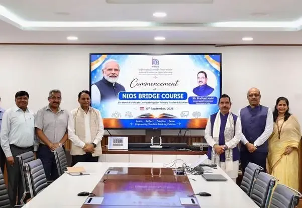 Pralhad Joshi launches 6-month Bridge Course in Primary Teacher Education via NIOS