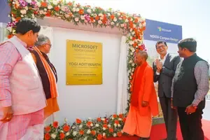 Uttar Pradesh Chief Minister Attends Microsoft India Development Centre Groundbreaking in Noida