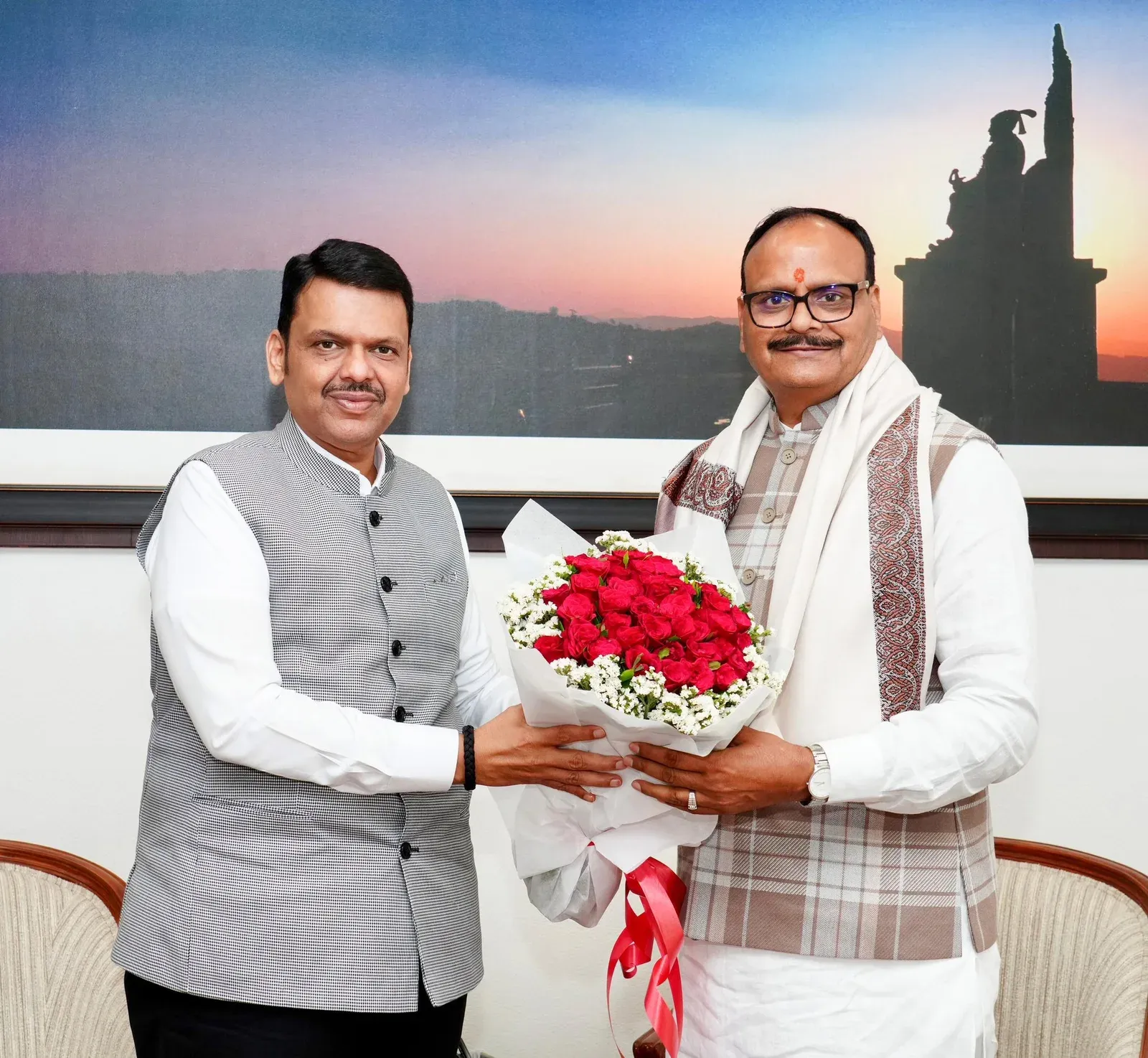UP DCM Brajesh Pathak calls on CM Fadnavis in Mumbai