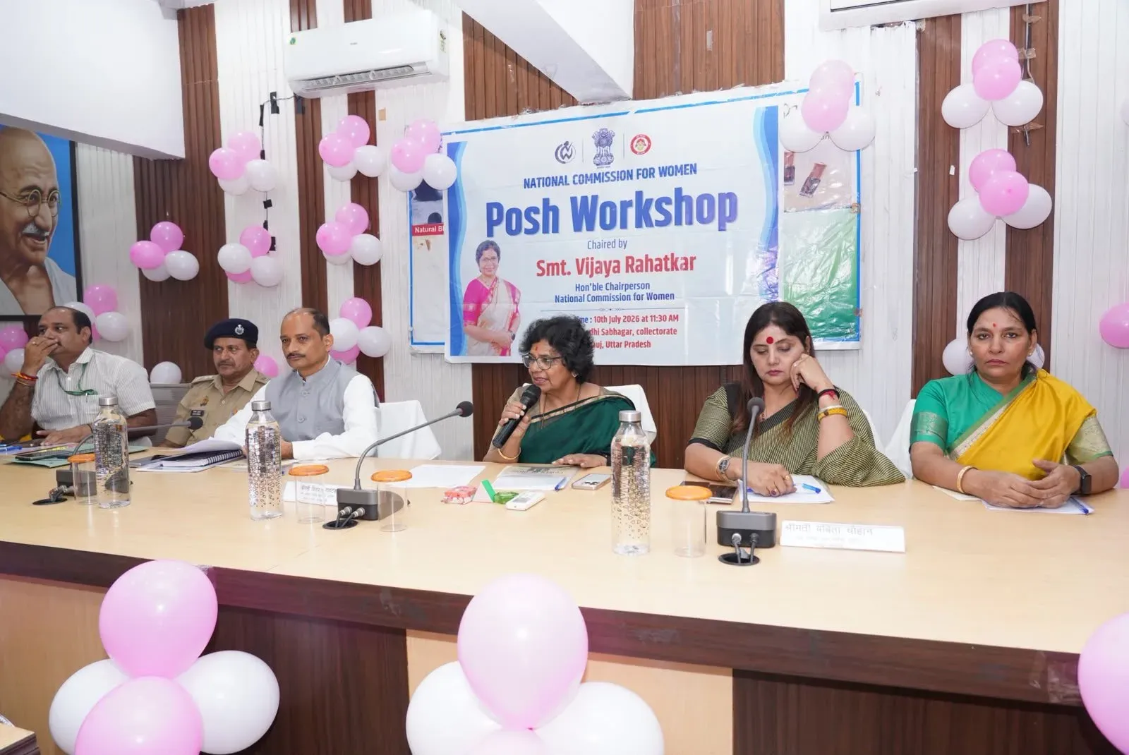 NCW chief Vijaya Rahatkar leads POSH training, inspects Sakhi OSC in Kannauj