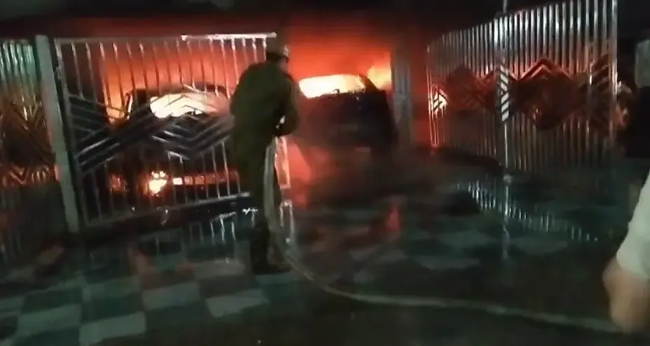 Ghaziabad fire guts 2 cars in Indirapuram stilt parking, no casualties