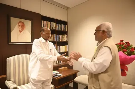 उपराष्ट्रपति चुनाव: बी. सुदर्शन रेड्डी को मिला एनसीपी (एसपी) का समर्थन, शरद पवार ने की घोषणा