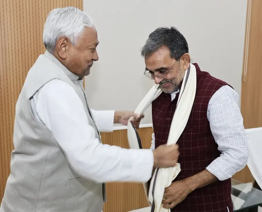 Did Upendra Kushwaha Just Meet Bihar CM Nitish Kumar to Celebrate NDA’s Historic Victory?