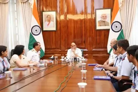 ‘Uphold sense of national pride’: Rajnath Singh tells students of Navy School