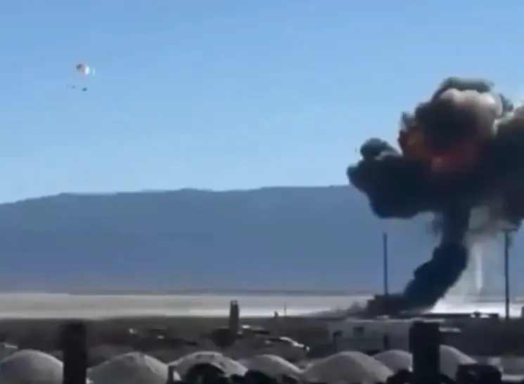 What Happened to the US F-16 During Its Training Mission in California?