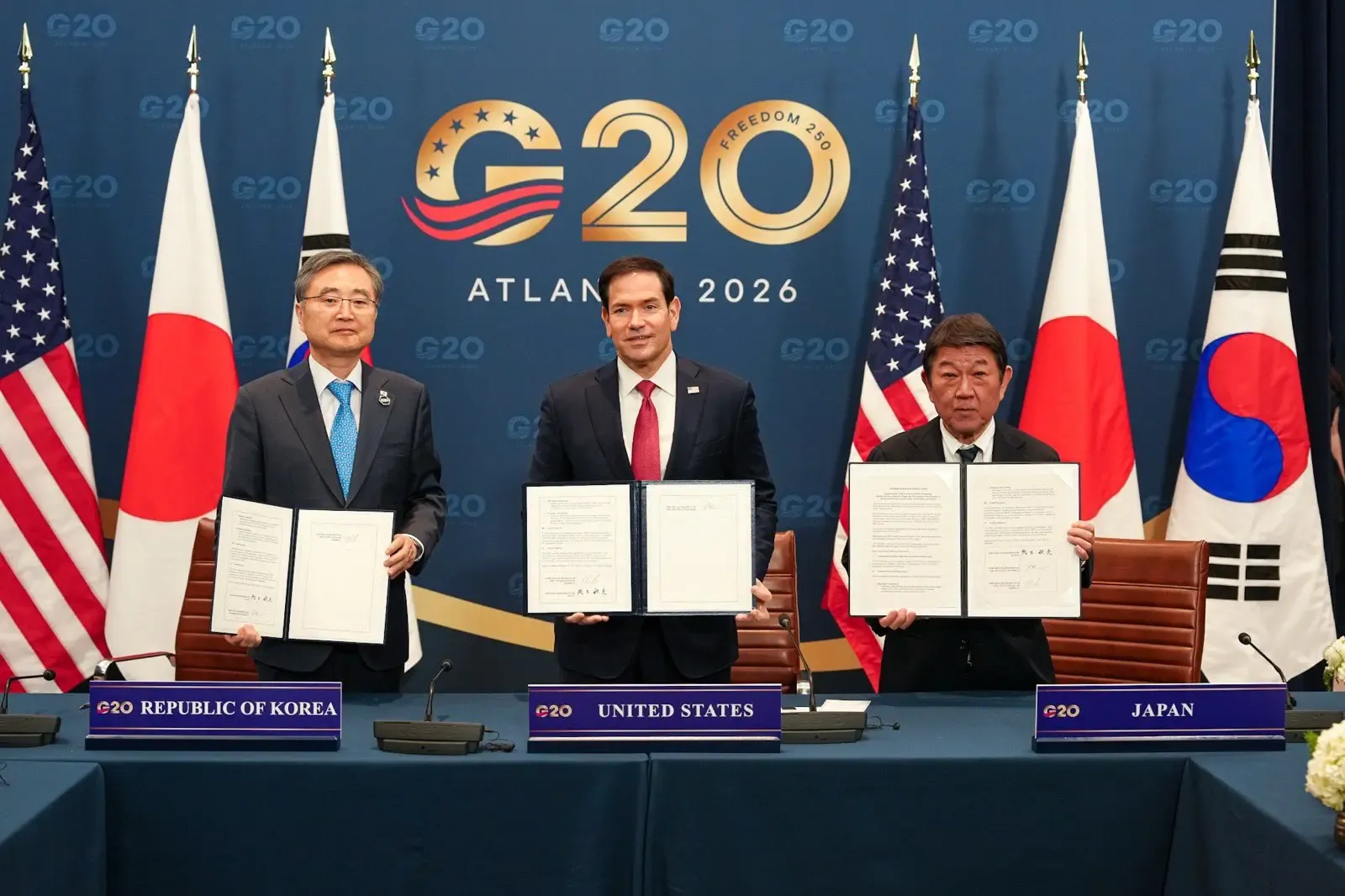 US, Japan, South Korea sign Arctic Pacific pact at G20 Atlanta meet