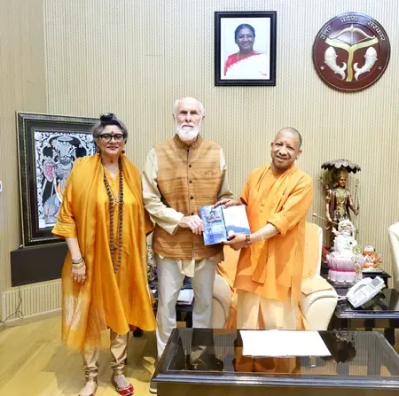 What Did US Vedic Scholar David Frawley Discuss with CM Yogi Adityanath?