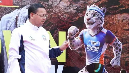 नीति एक्सट्रीम अल्ट्रा रन 2026: सीएम धामी ने काउंटडाउन रन फ्लैग ऑफ किया, 27 राज्यों से 900 प्रतिभागी