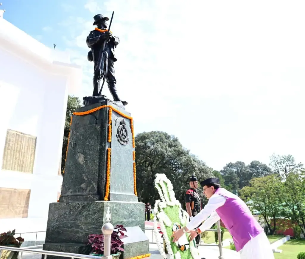 Did Uttarakhand CM Pushkar Dhami Honor Martyrs' Families in Lansdowne?