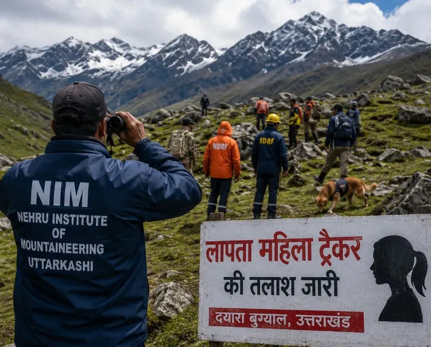दयारा बुग्याल में लापता ट्रैकर बबीता पांडेय की तलाश 8वें दिन भी जारी, नेहरू पर्वतारोहण संस्थान की टीम अभियान में शामिल