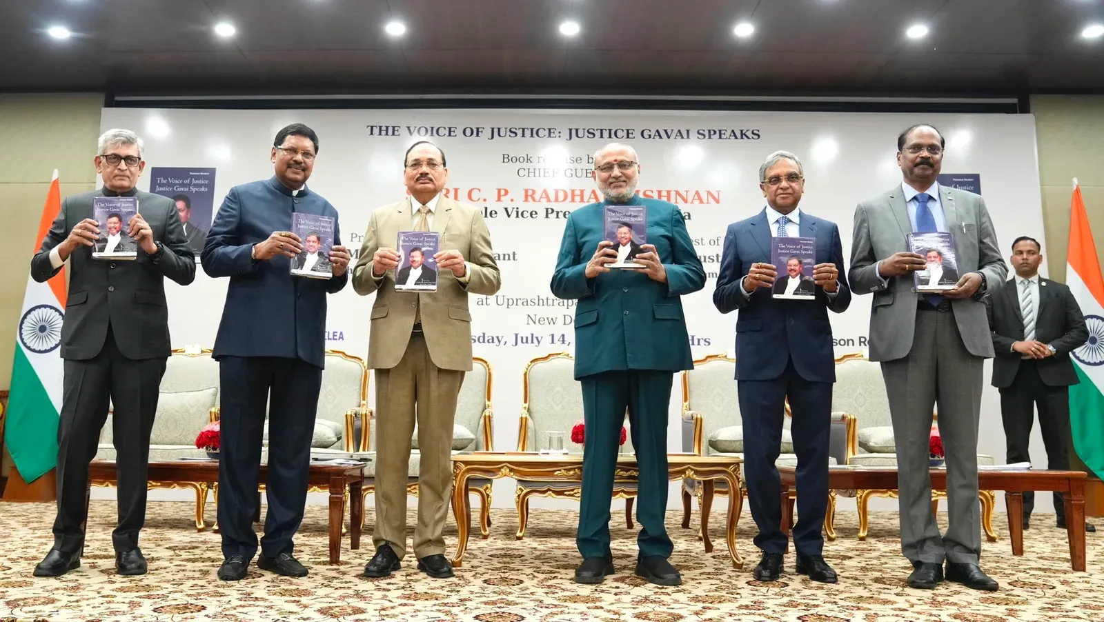 VP Radhakrishnan releases book on former CJI BR Gavai's judicial legacy