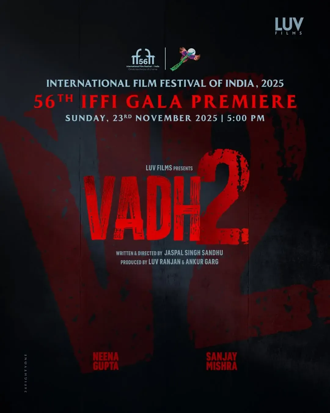 'Vadh 2' to Premiere at the 56th International Film Festival of India 2025?