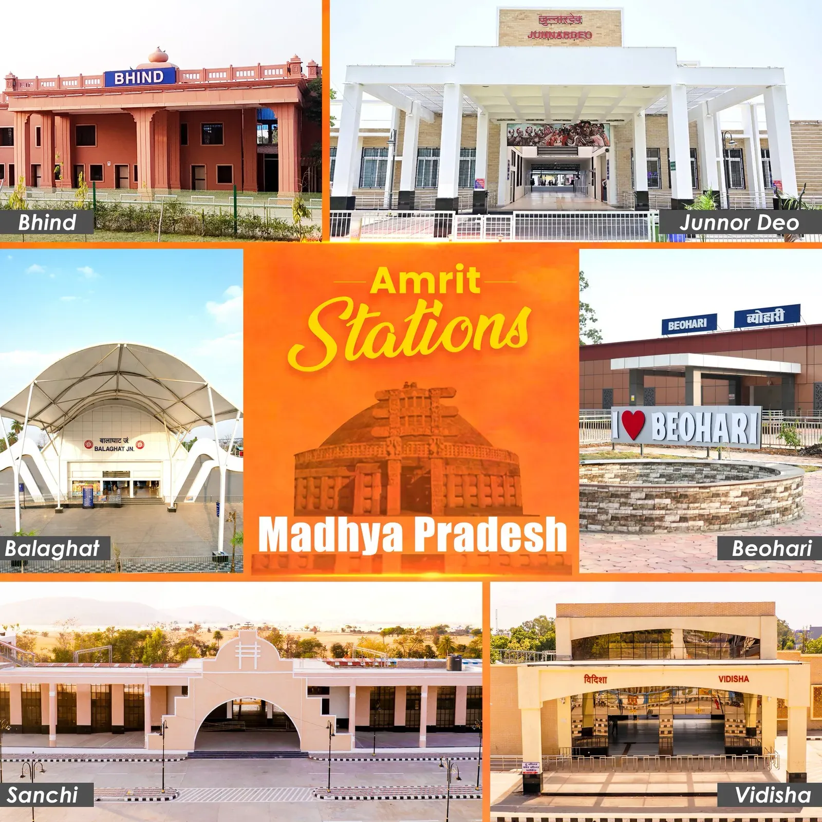 Vaishnaw Highlights 13 MP Amrit Stations Rooted in Heritage