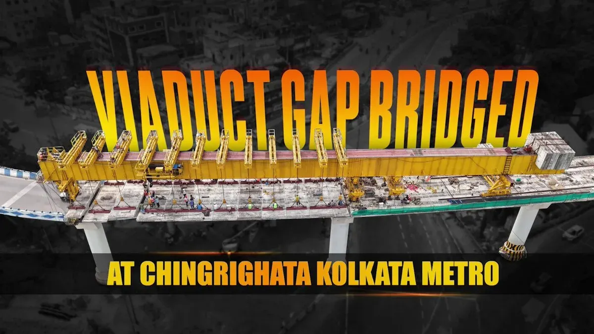 Vaishnaw: Kolkata Metro Orange Line viaduct gap bridged at Chingrighata