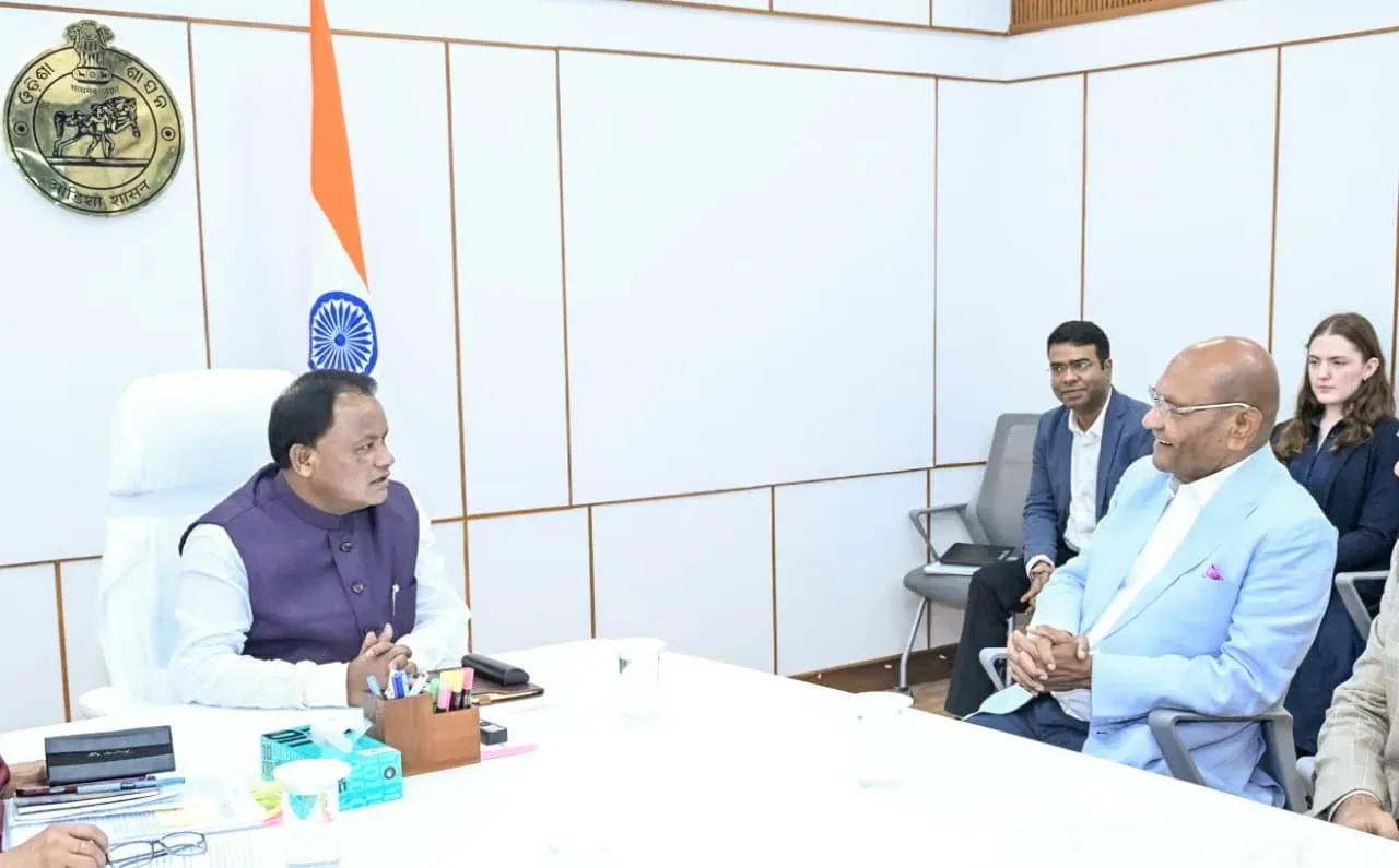 Vedanta's Anil Agarwal Meets Odisha CM Majhi at Loka Seva Bhawan