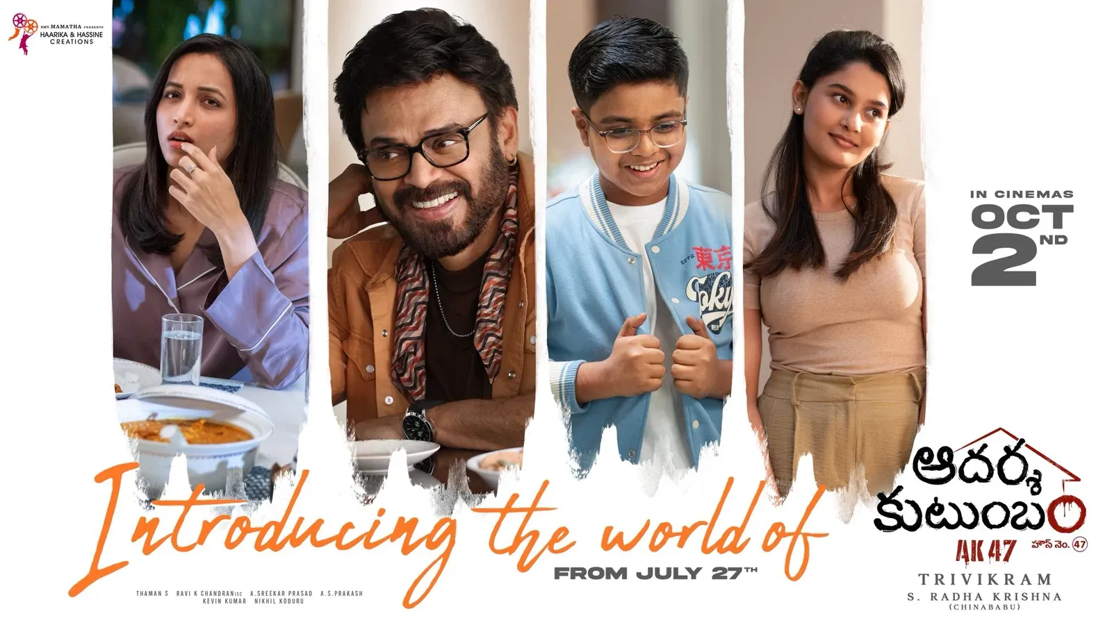 Venkatesh plays Chitti Babu in Trivikram's AK47, releasing October 2