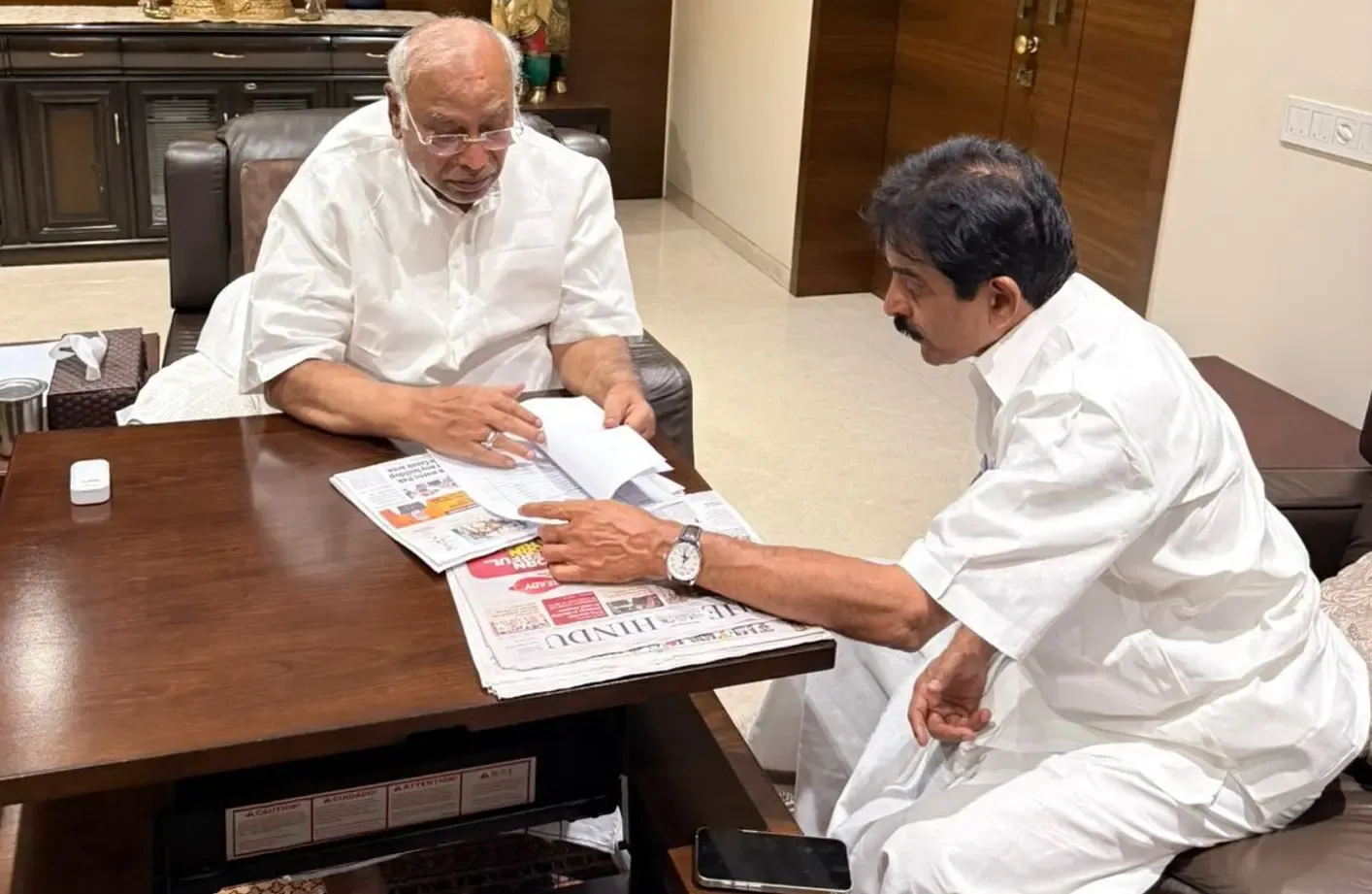 Did Venugopal Wish Kharge a Quick Recovery?