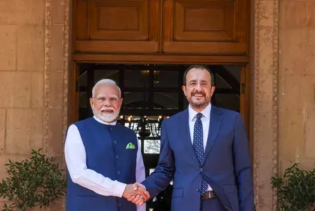 Cyprus President Christodoulides arrives in India for May 20-23 State Visit