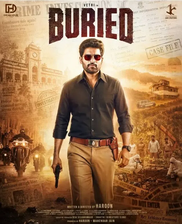 Buried first look: Vetri as encounter specialist in Haroon's thriller