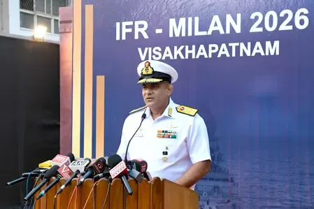 What Did Vice Admiral Sanjay Bhalla Unveil at the Naval Village for Exercise MILAN 2026?