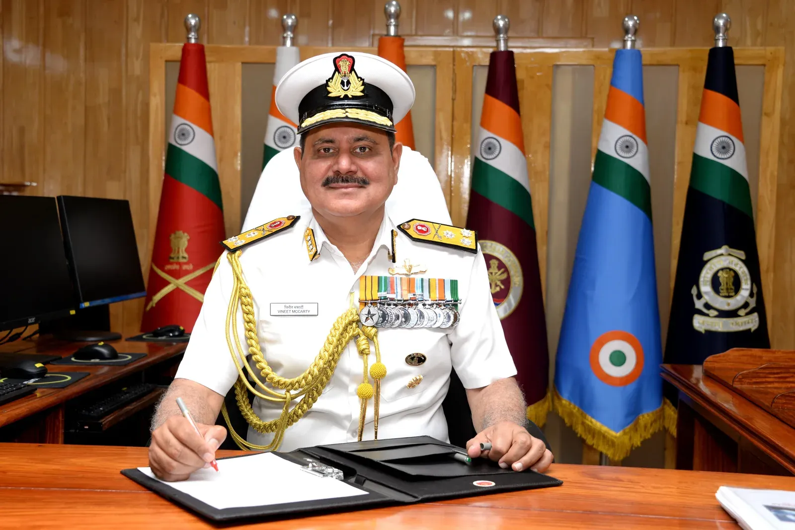 वाइस एडमिरल विनीत मैकार्टी ने संभाली अंडमान-निकोबार कमान, बने 20वें कमांडर-इन-चीफ