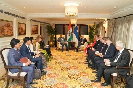 C P Radhakrishnan and Alexander Stubb Explore India-Finland Ties Amid Global Changes