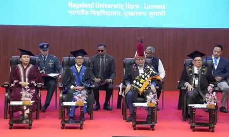 Vice President Radhakrishnan Underscores Government's Commitment to Northeast Development at Nagaland University Convocation