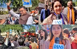 Celebratory Slogans for Delhi's Triumph: Parvesh Verma's Family Overjoyed