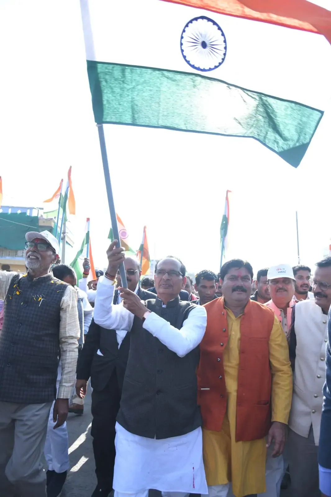 क्या केंद्रीय कृषि मंत्री शिवराज सिंह चौहान विदिशा में पदयात्रा और महिला सम्मान समारोह में शामिल हुए?