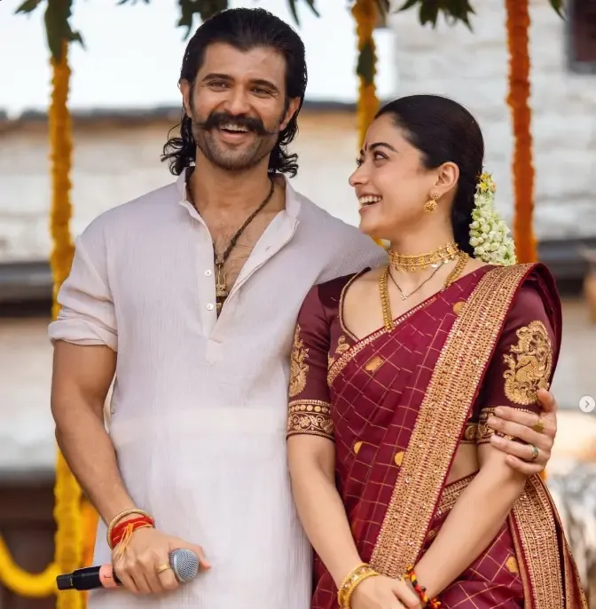 Vijay Deverakonda, Rashmika Mandanna celebrate first Dussehra as a couple