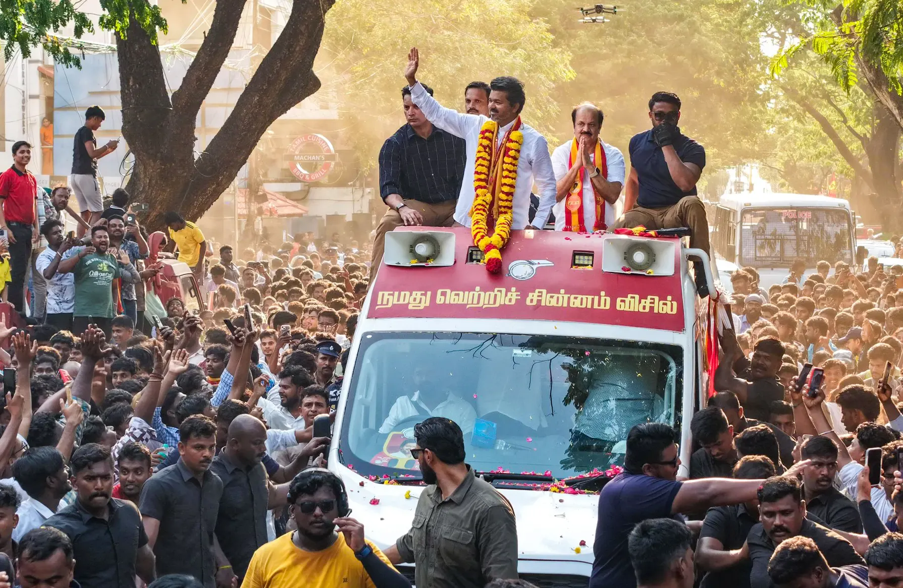 Vijay Intensifies Election Campaign in Tiruchi East with Official Approval