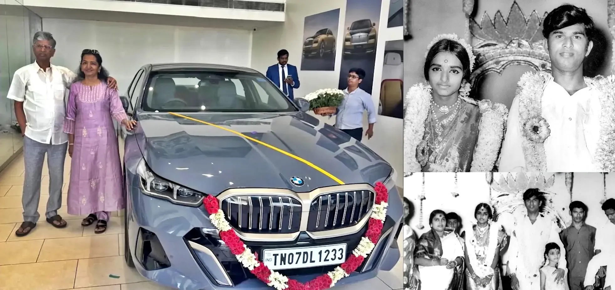 S A Chandrasekhar Gifts BMW to Wife Shobha for 52nd Anniversary