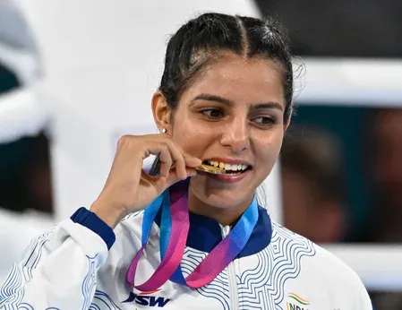 साक्षी चौधरी का कॉमनवेल्थ गेम्स 2026 में गोल्ड: विजेंदर सिंह से प्रेरणा, विराट कोहली का आभार