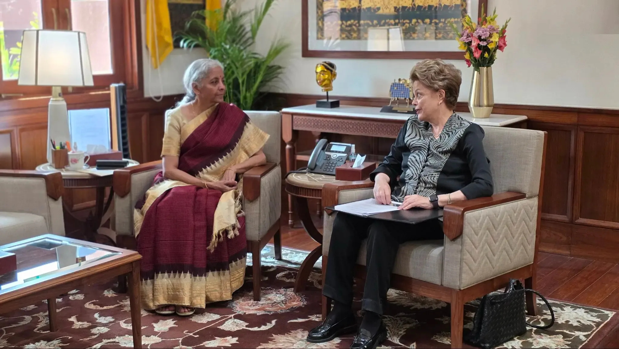 दिलमा रूसेफ का भारत के 'विकसित भारत' लक्ष्य के लिए एनबीडी का समर्थन