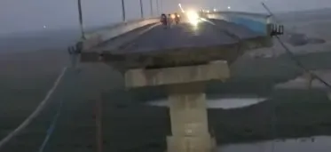 विक्रमशिला सेतु का हिस्सा गंगा में गिरा: भागलपुर में यातायात बंद, एसएसपी ने मुंगेर रूट अपनाने की अपील की