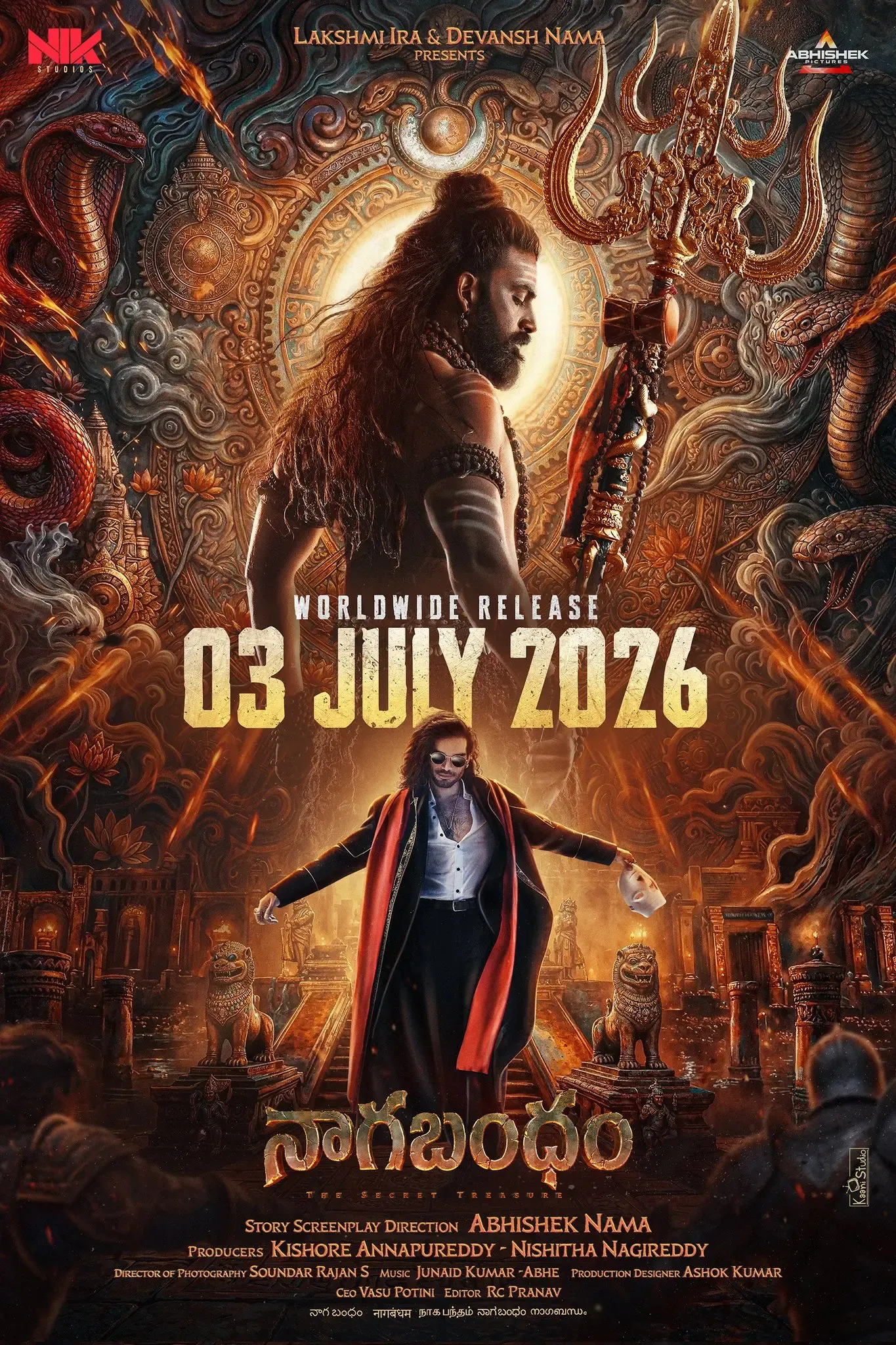 Virat Karrna's Epic Pan-Indian Adventure 'Nagabandham' Set for July 3 Release