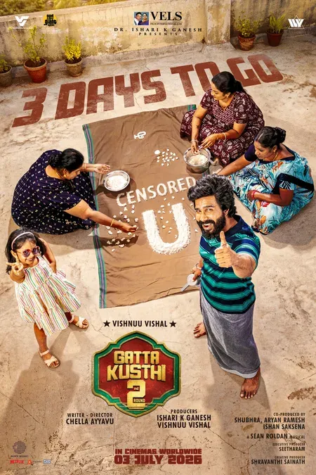 Gatta Kusthi 2 gets 'U' certificate, releases July 3 with Vishnuu Vishal