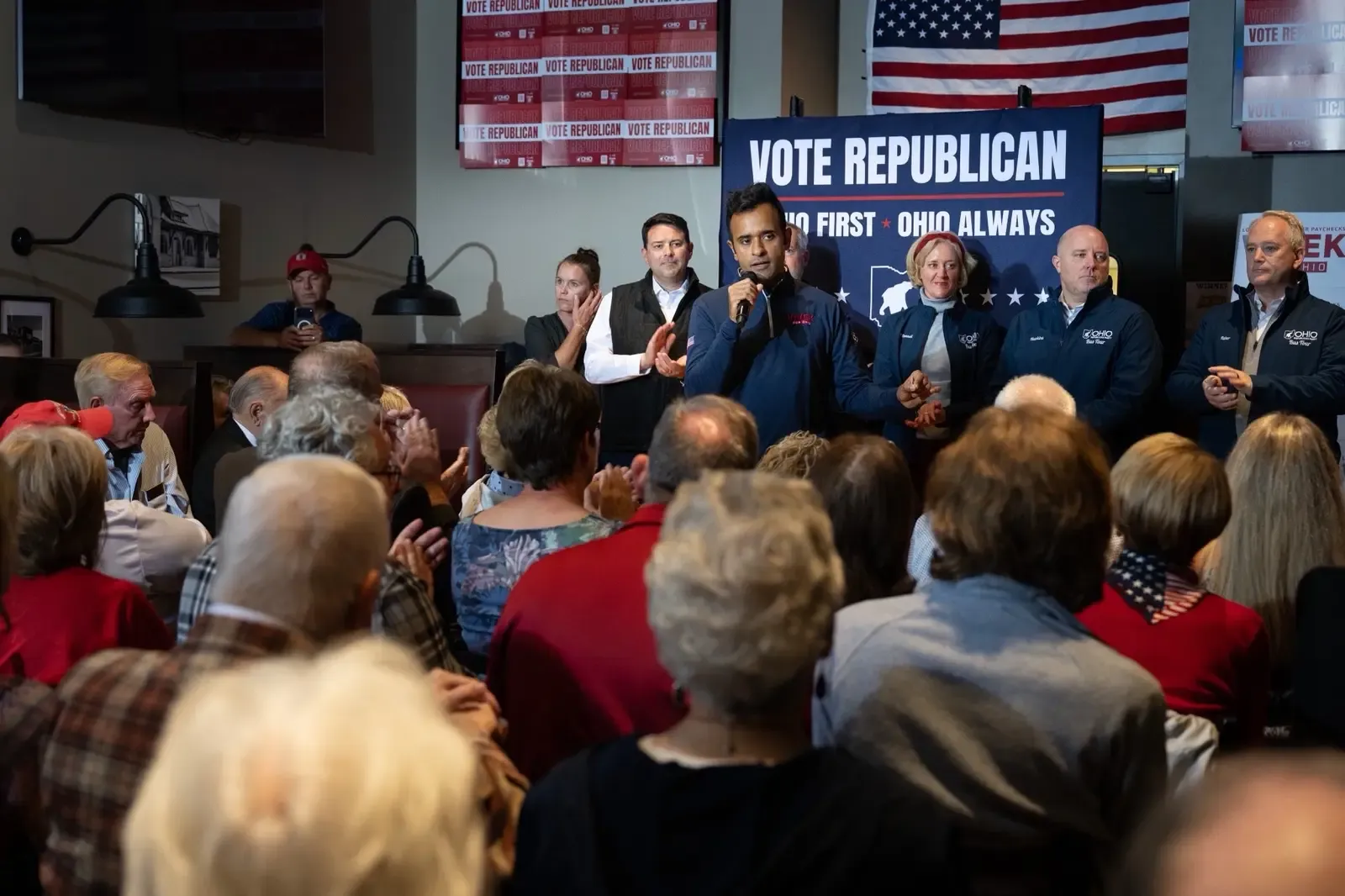 Ramaswamy leads Acton 47-45 in Ohio governor race as Trump rallies Wednesday