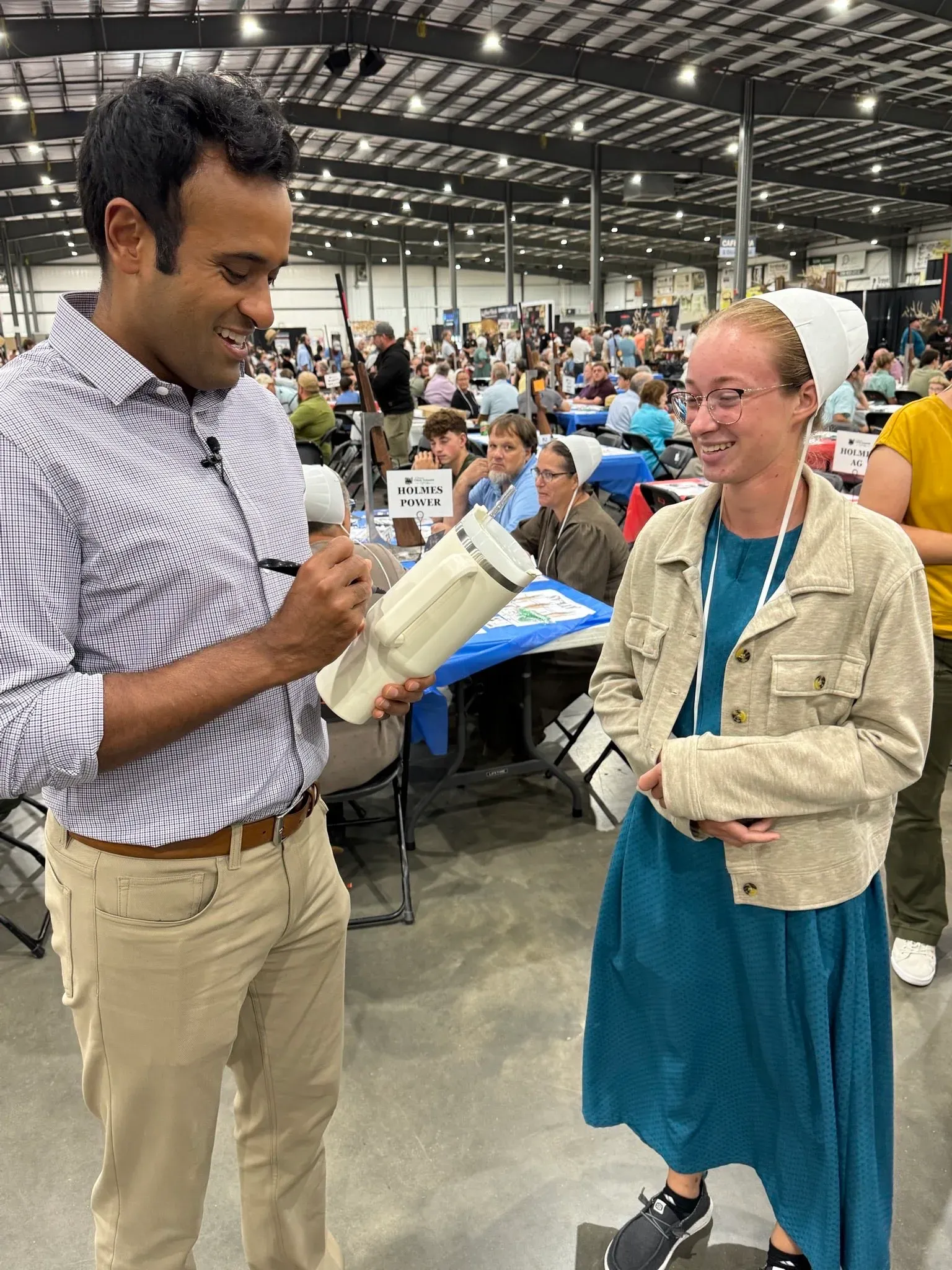 Vivek Ramaswamy Meets Ohio Deer Farmers in Millersburg
