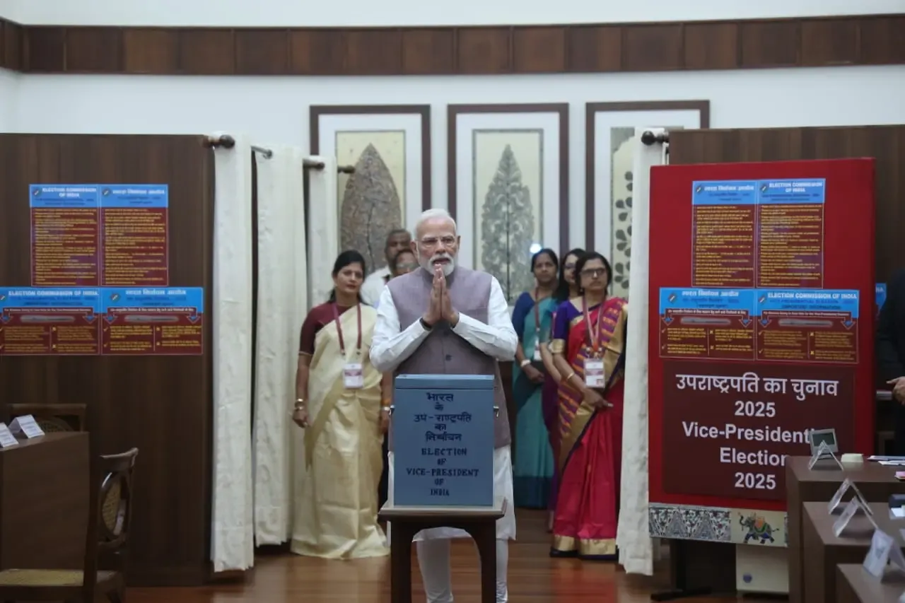 Did PM Modi Kickstart the VP Election by Casting His Vote?